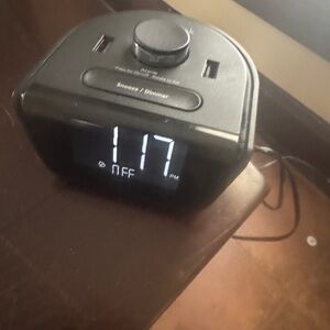 Black Digital Alarm Clock